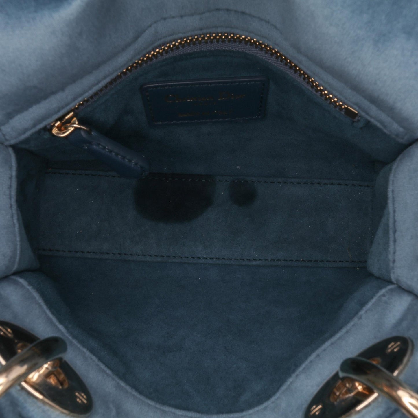 Dior Mini Velvet Cannage Lady Dior