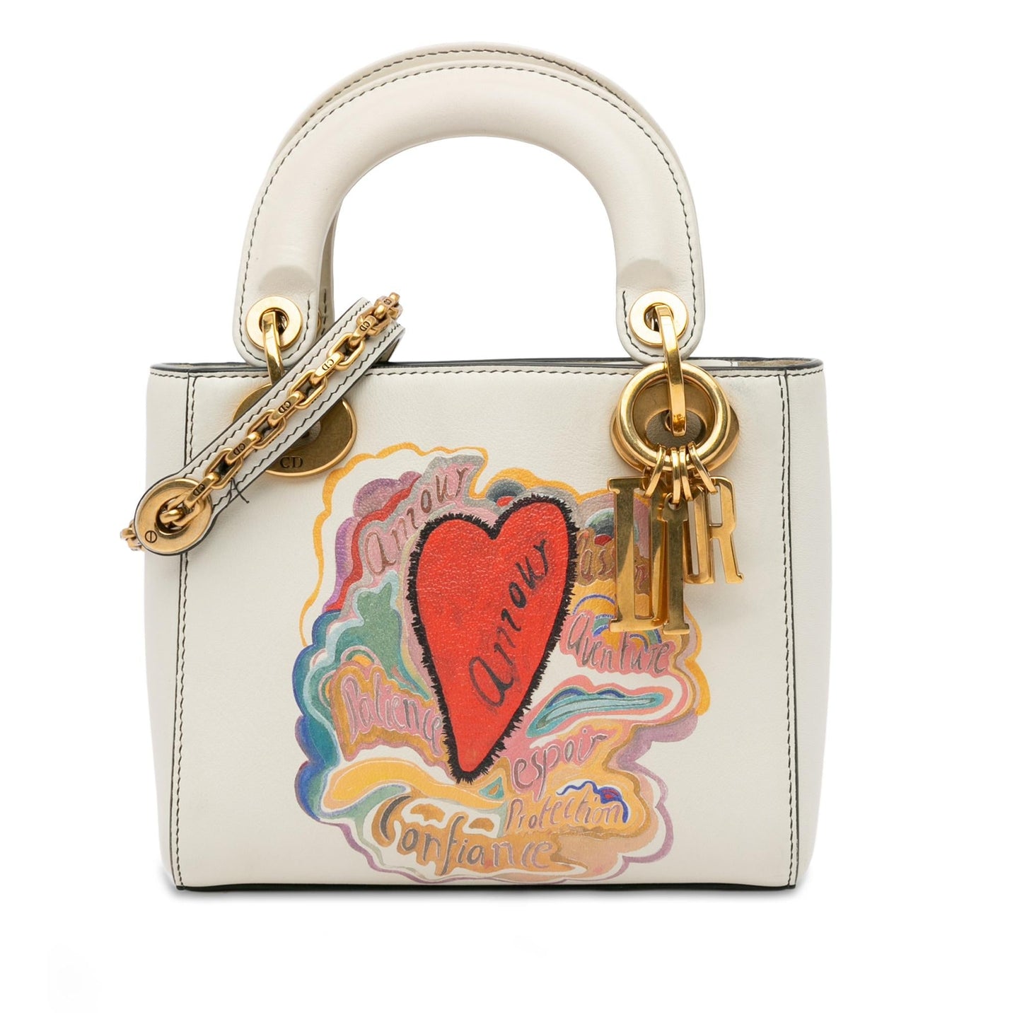 Dior Niki De Saint Phalle Mini Calfskin Dioramour Lady Dior (SHG-wSY3gY)