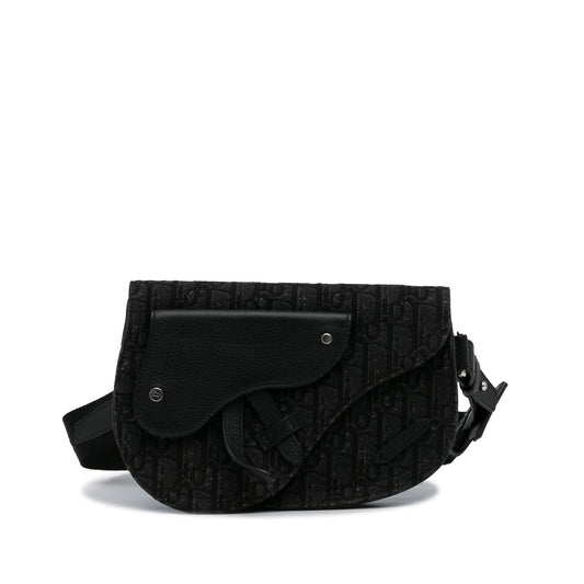 Dior Oblique Canvas Saddle Messenger Bag