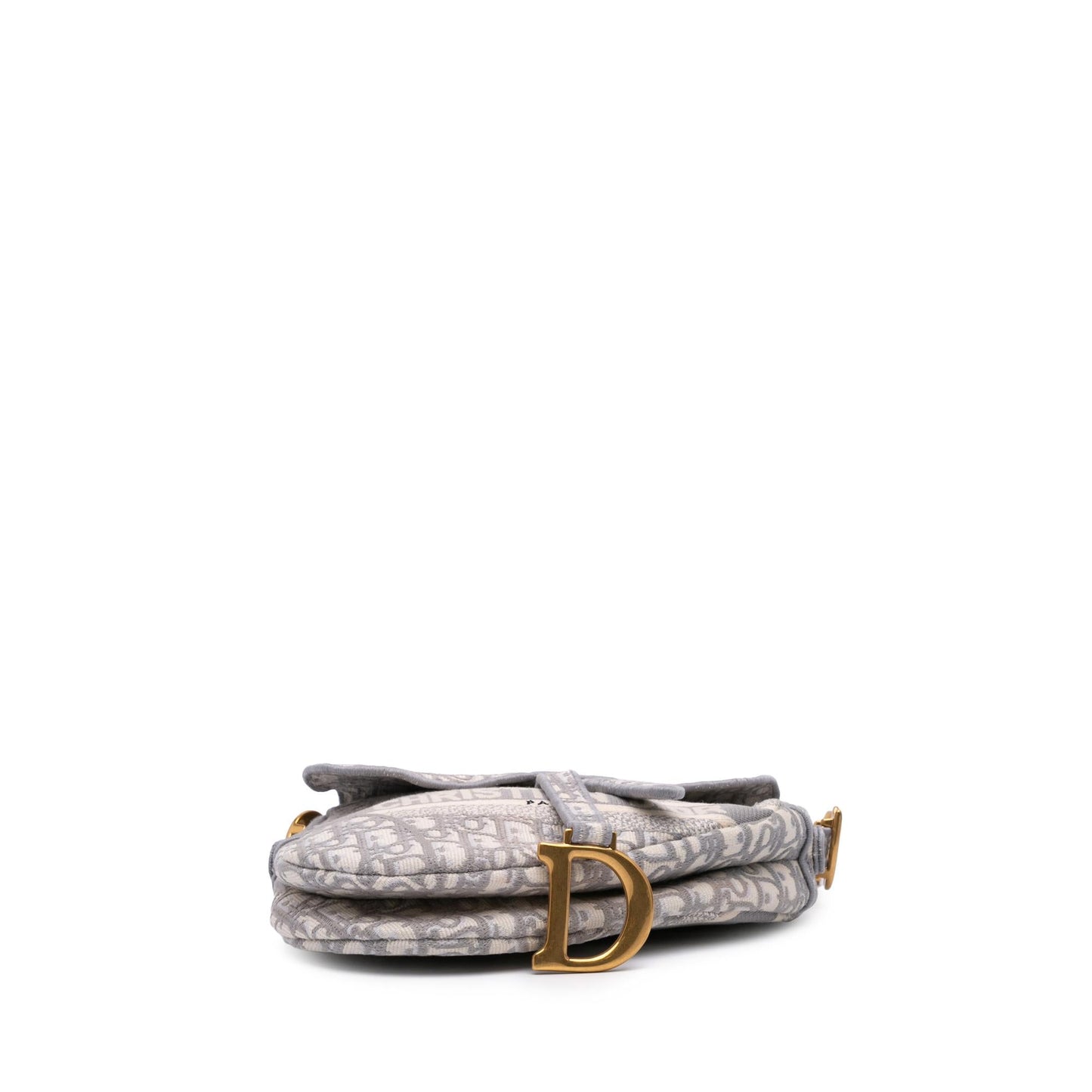 Dior Oblique Embroidered Canvas Saddle Bag