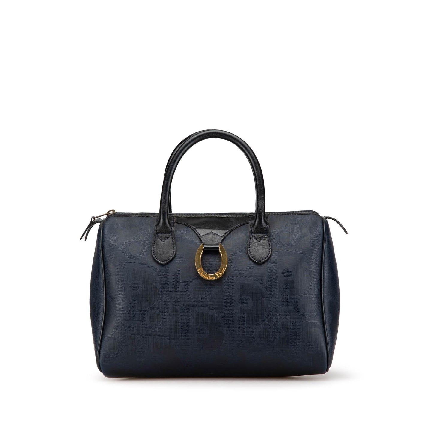 Dior Oblique Trotter Coated Canvas Boston Bag