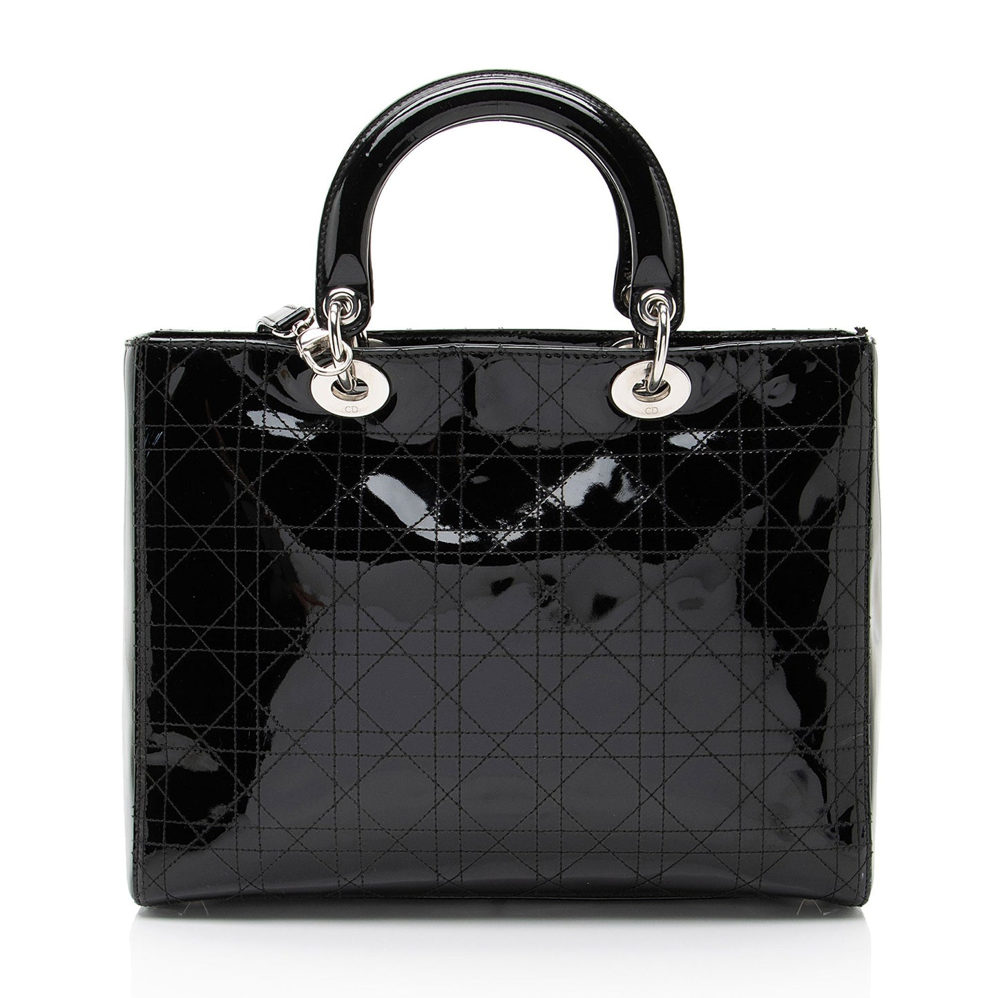Dior Patent Leather Lady Dior Large Tote