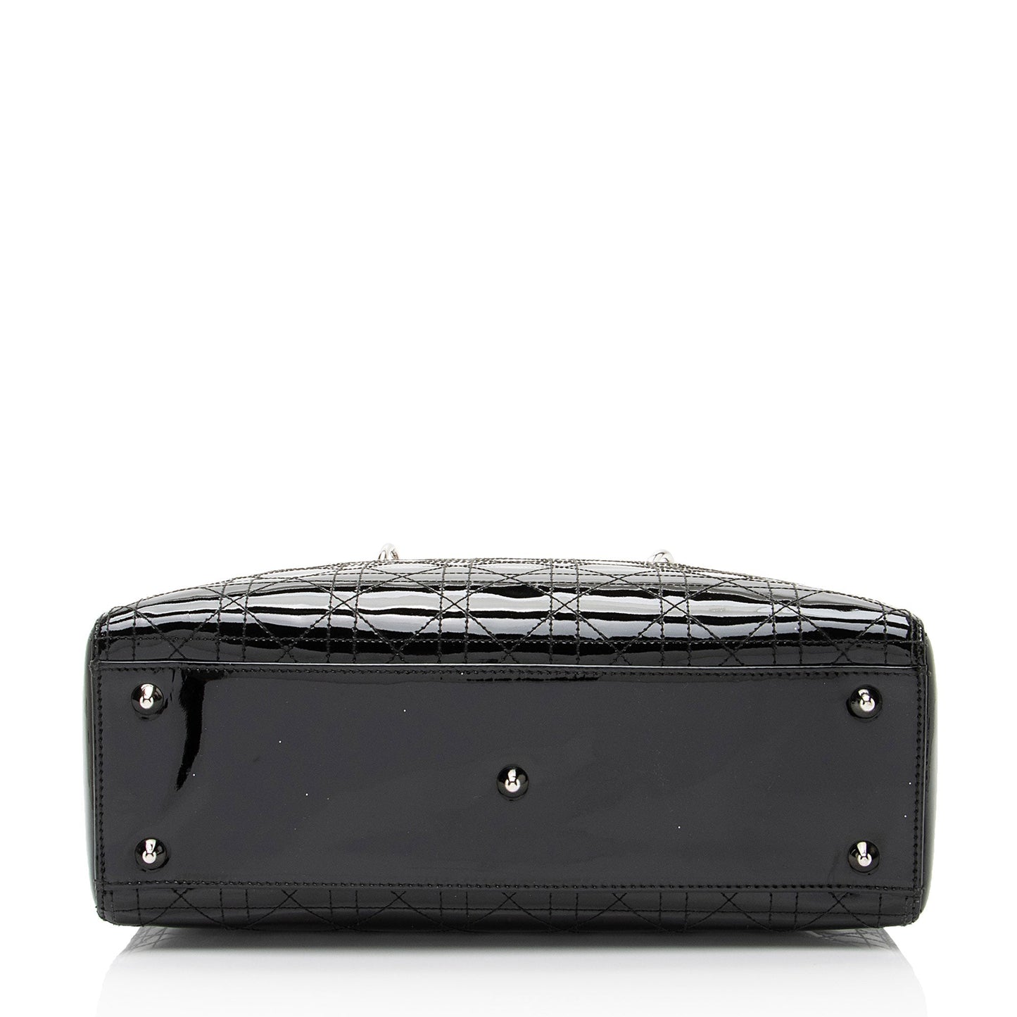 Dior Patent Leather Lady Dior Large Tote