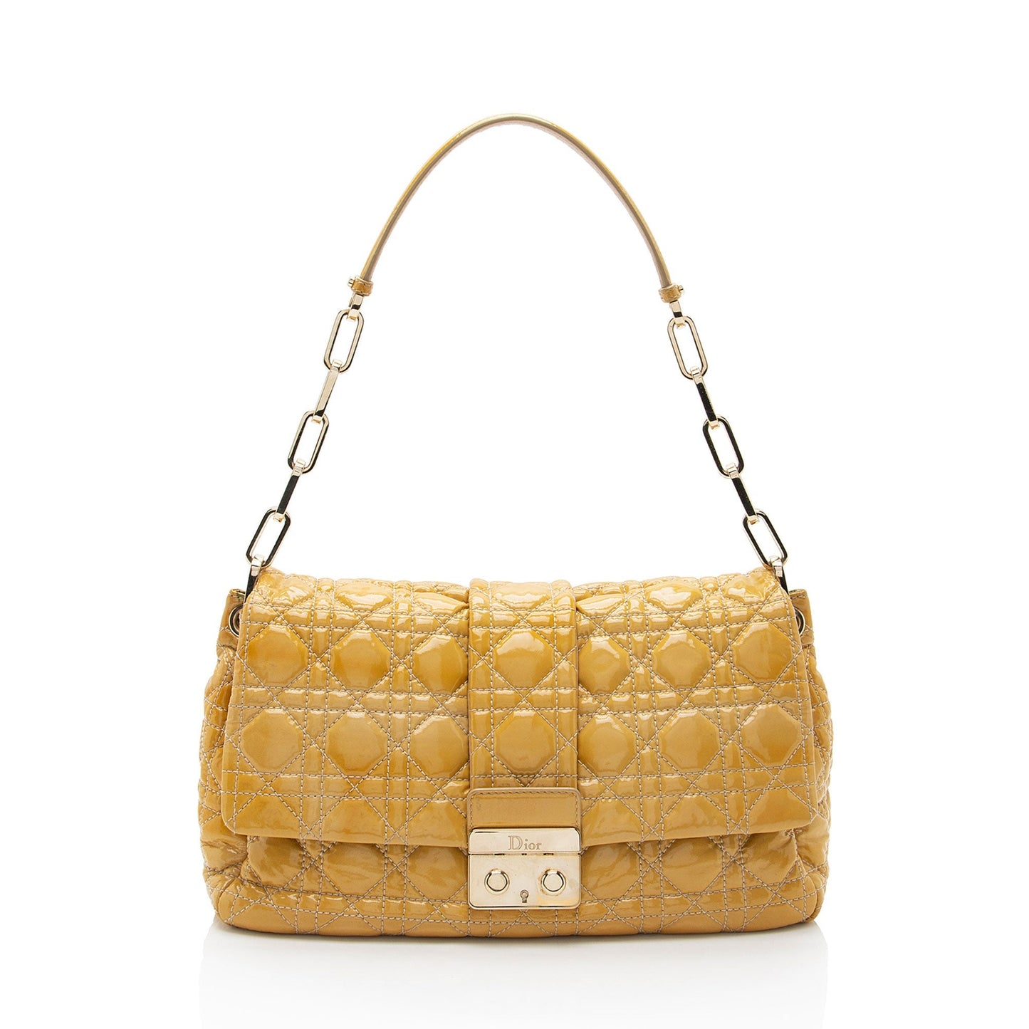 Dior Patent Leather New Lock Flap Bag -