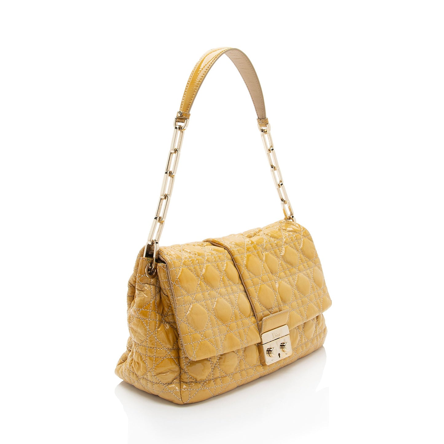 Dior Patent Leather New Lock Flap Bag -