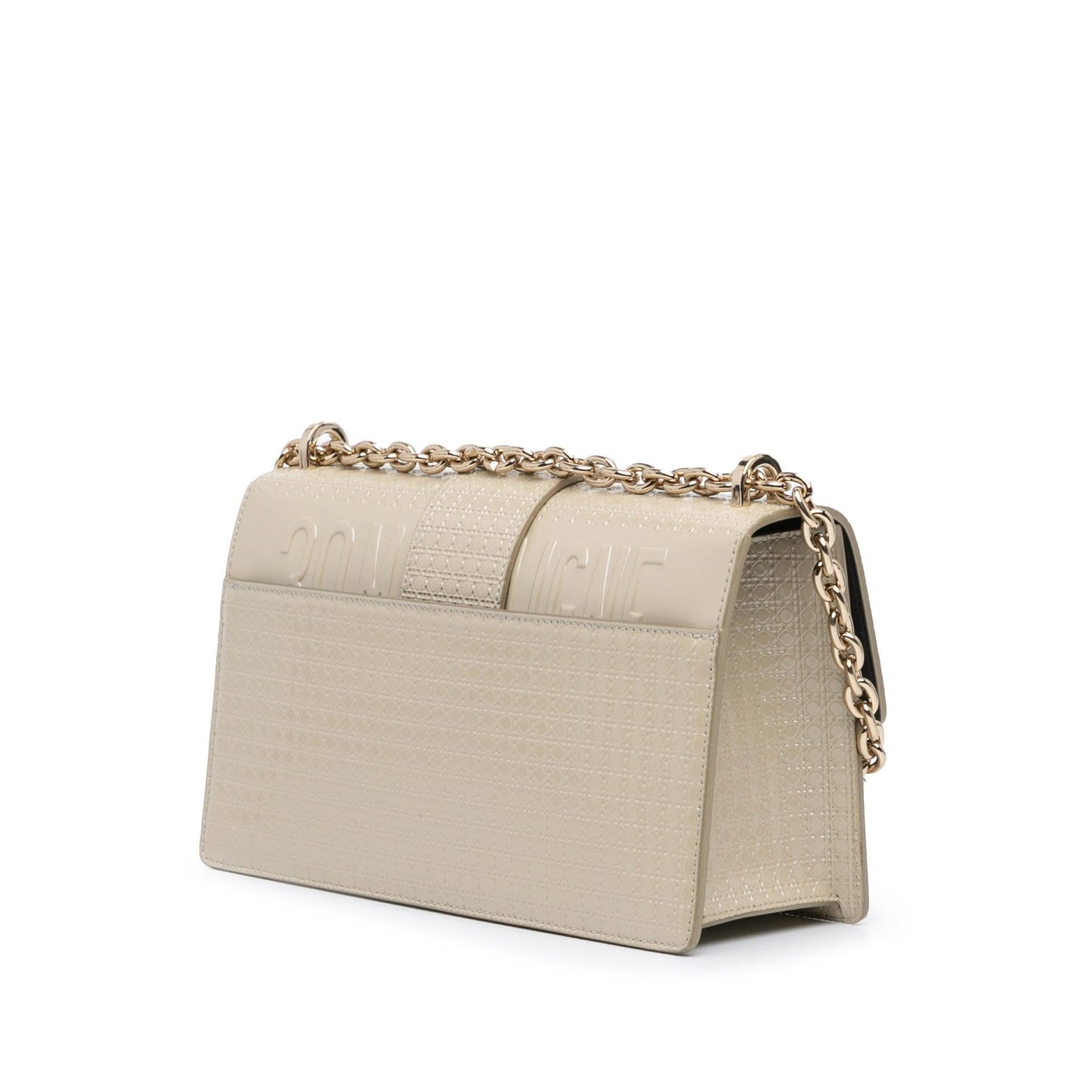 Dior Patent Microcannage 30 Montaigne Chain Flap