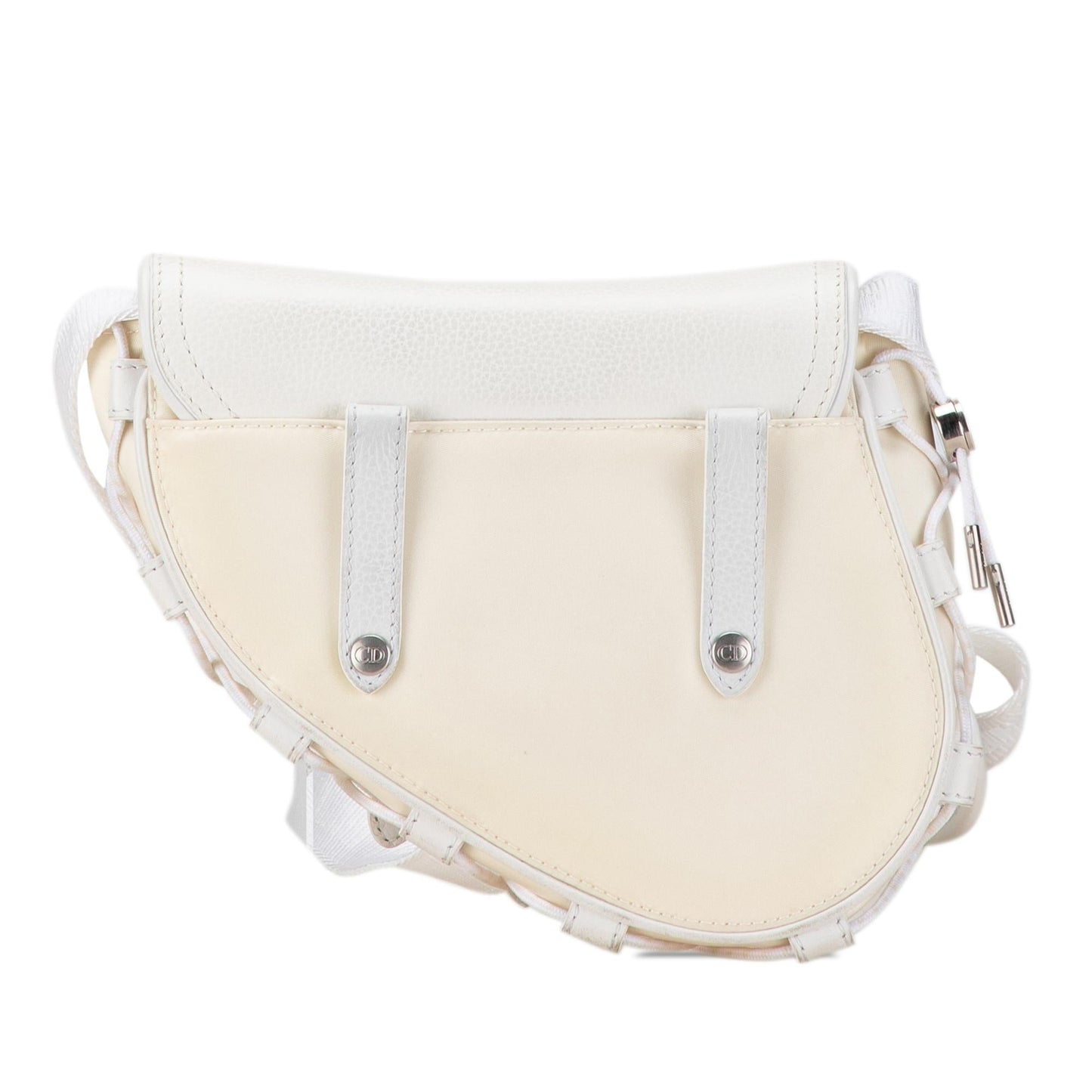 Dior Sacai Technical Fabric and Leather Saddle Bag