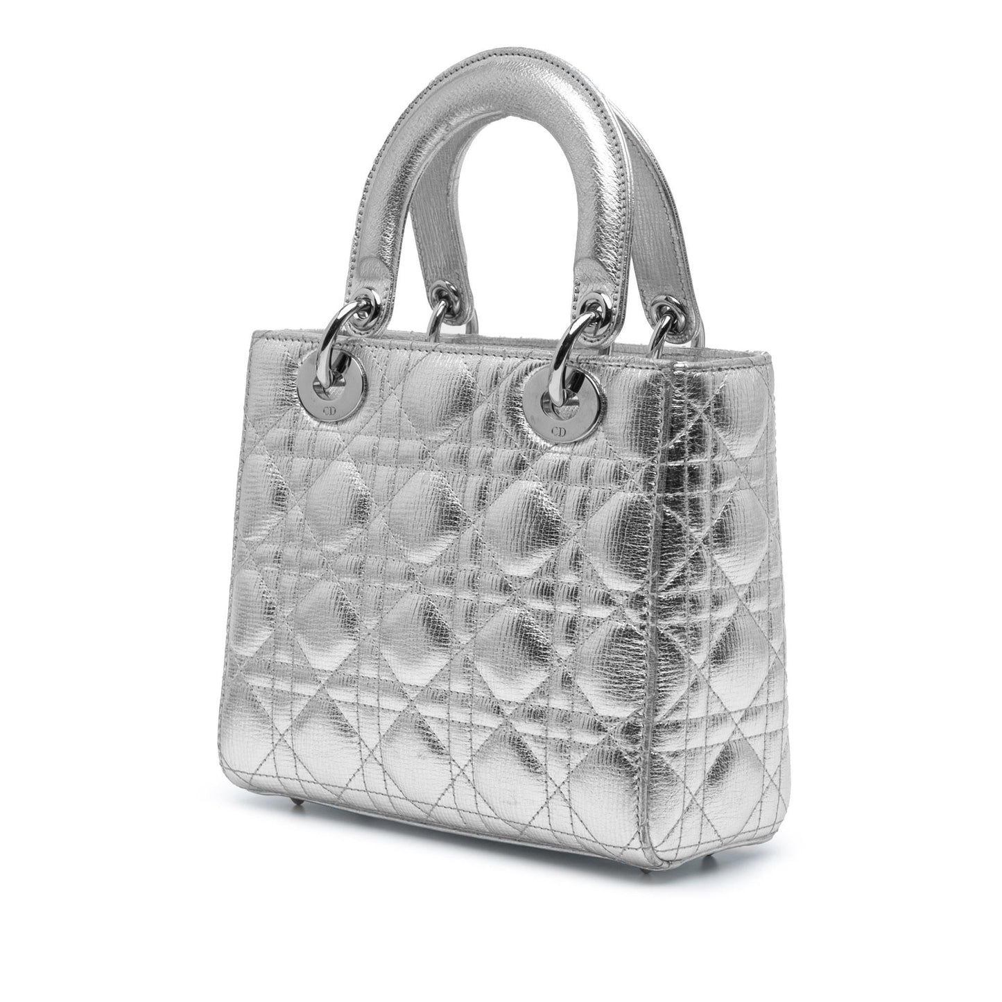 Dior Small Metallic Grained Calfskin Cannage My ABCDior Lady Dior