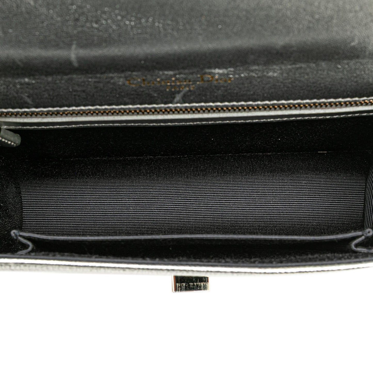 Dior Small Metallic Grained Calfskin Diorama Flap