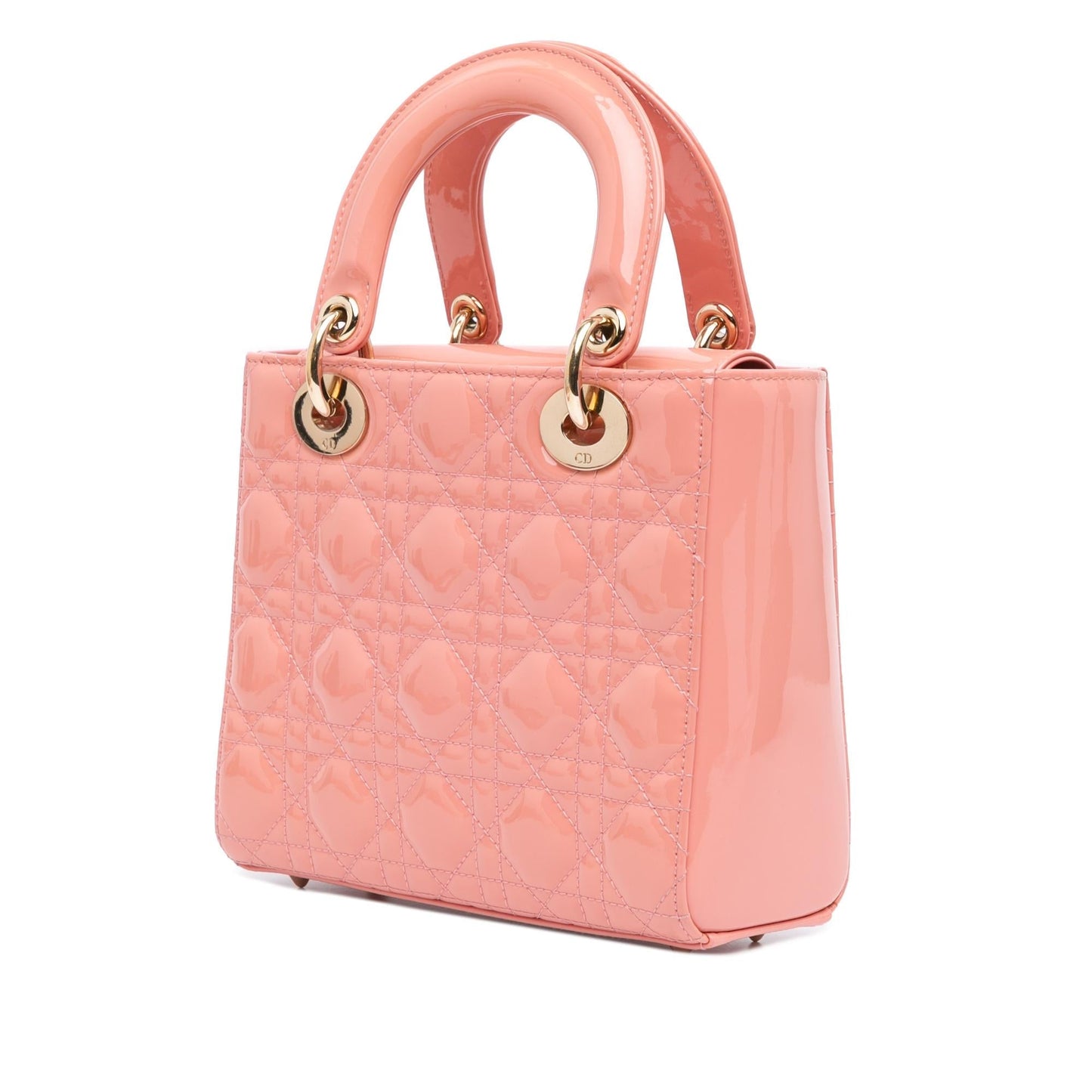 Dior Small Patent Cannage Lady Dior