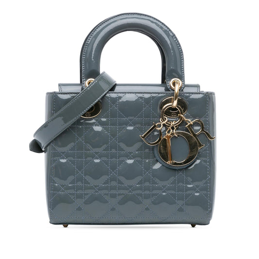 Dior Small Patent Cannage Lady Dior