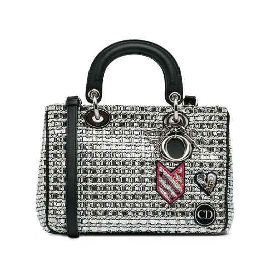 Dior Small Tweed Patch Diorissimo Tote (SHG-hqcpJo)