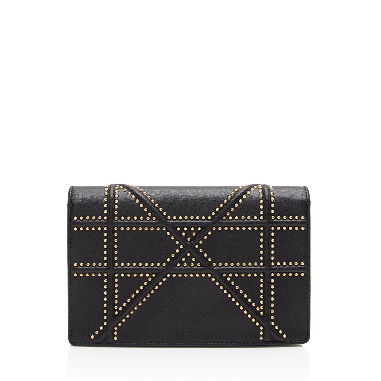 Dior Calfskin Studded Diorama Wallet on Chain Bag