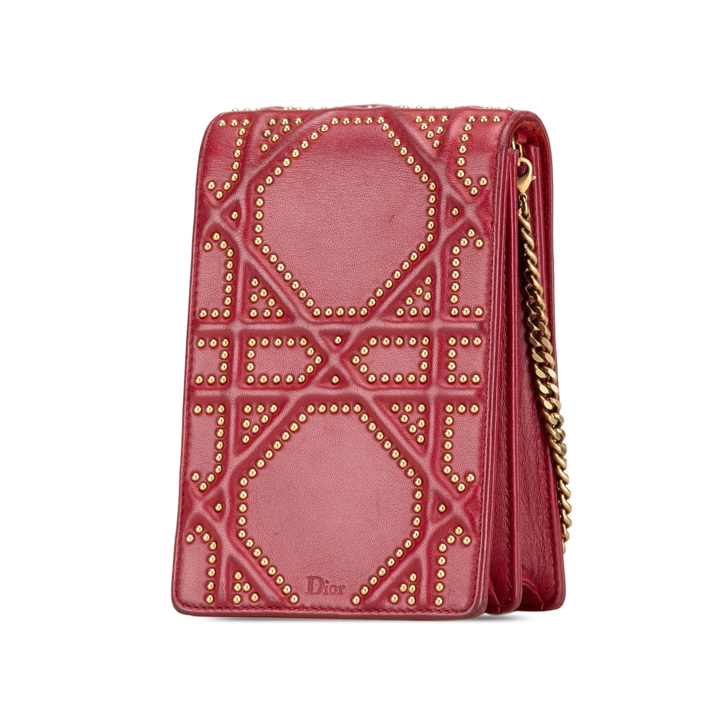 Dior Studded Lambskin Vertical Diorama Bag