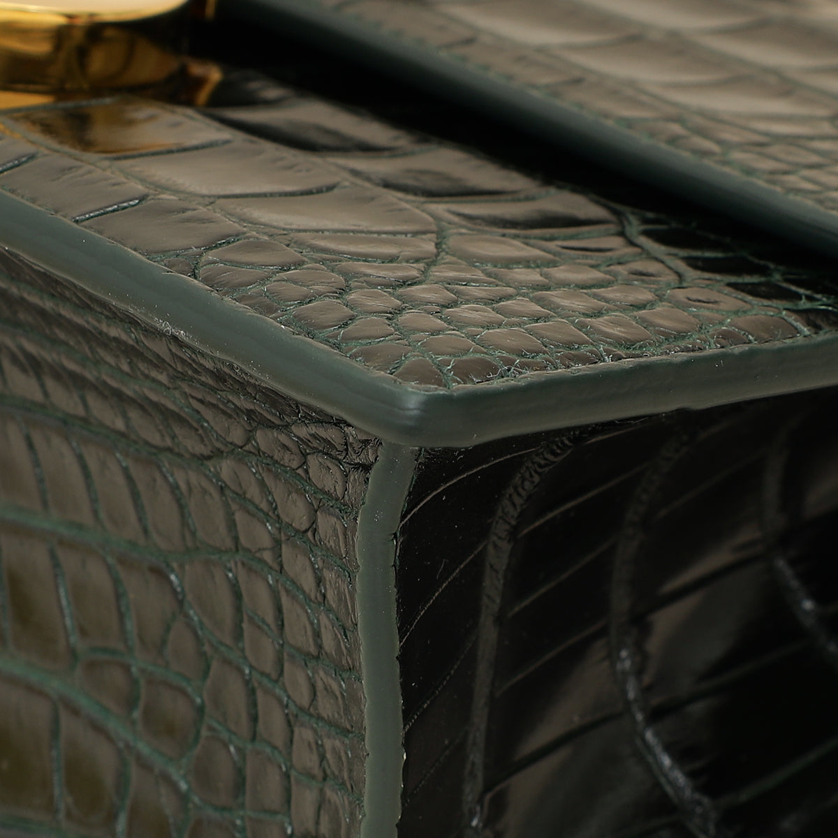 Christian Dior Forest Green Alligator 30 Montaigne Medium Bag