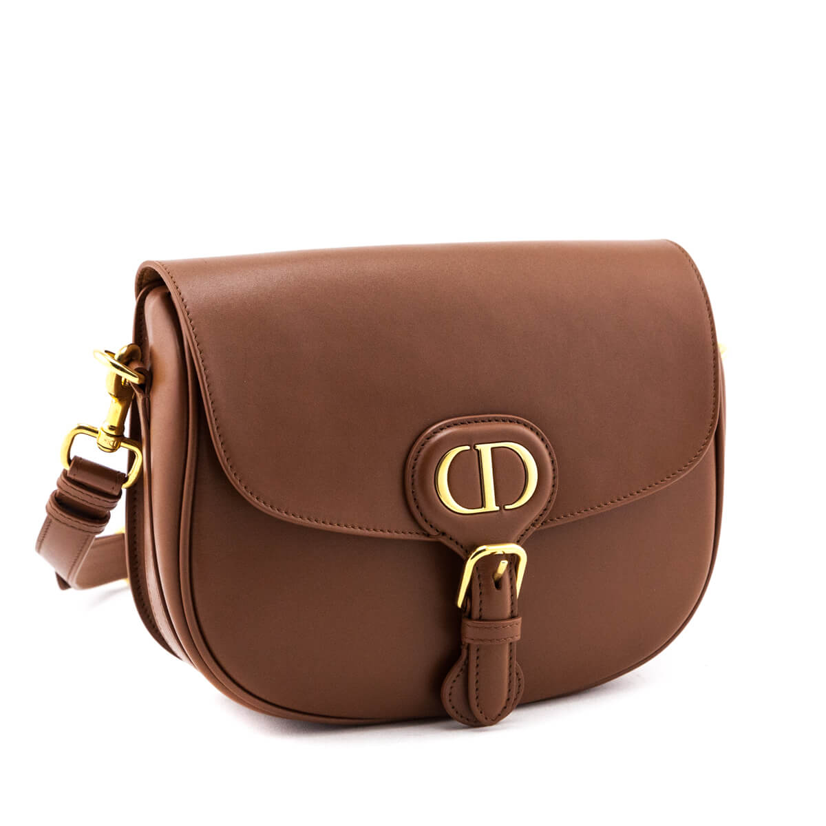 Dior Camel Box Calfskin Medium Bobby Flap Bag