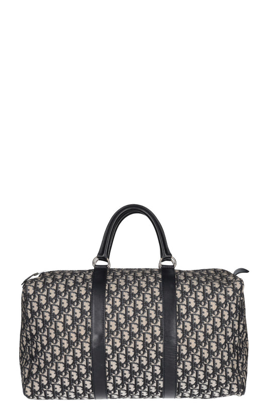 CHRISTIAN DIOR Boston Bag Oblique Blue 45
