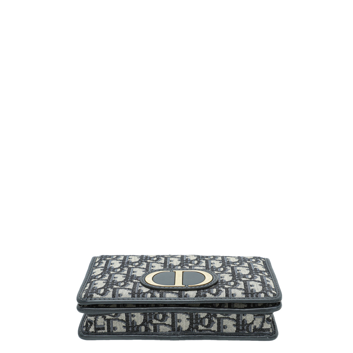 Christian Dior Navy Blue 30 Montaigne Oblique 2 Way Chain Pouch