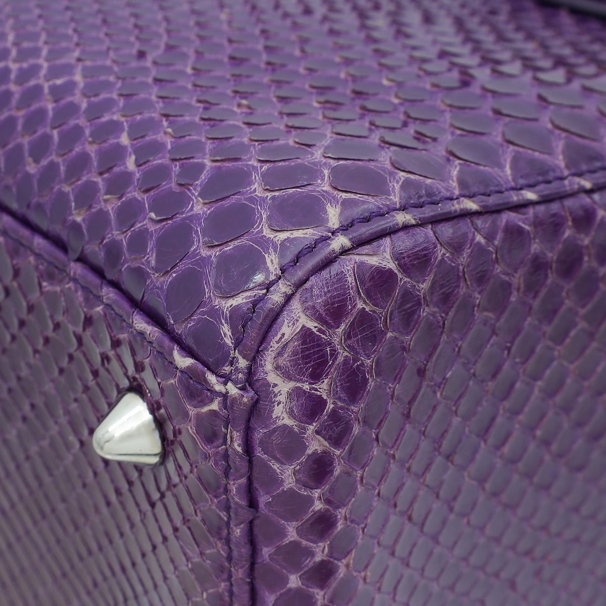 Christian Dior Violet Python Lady Dior Medium Bag
