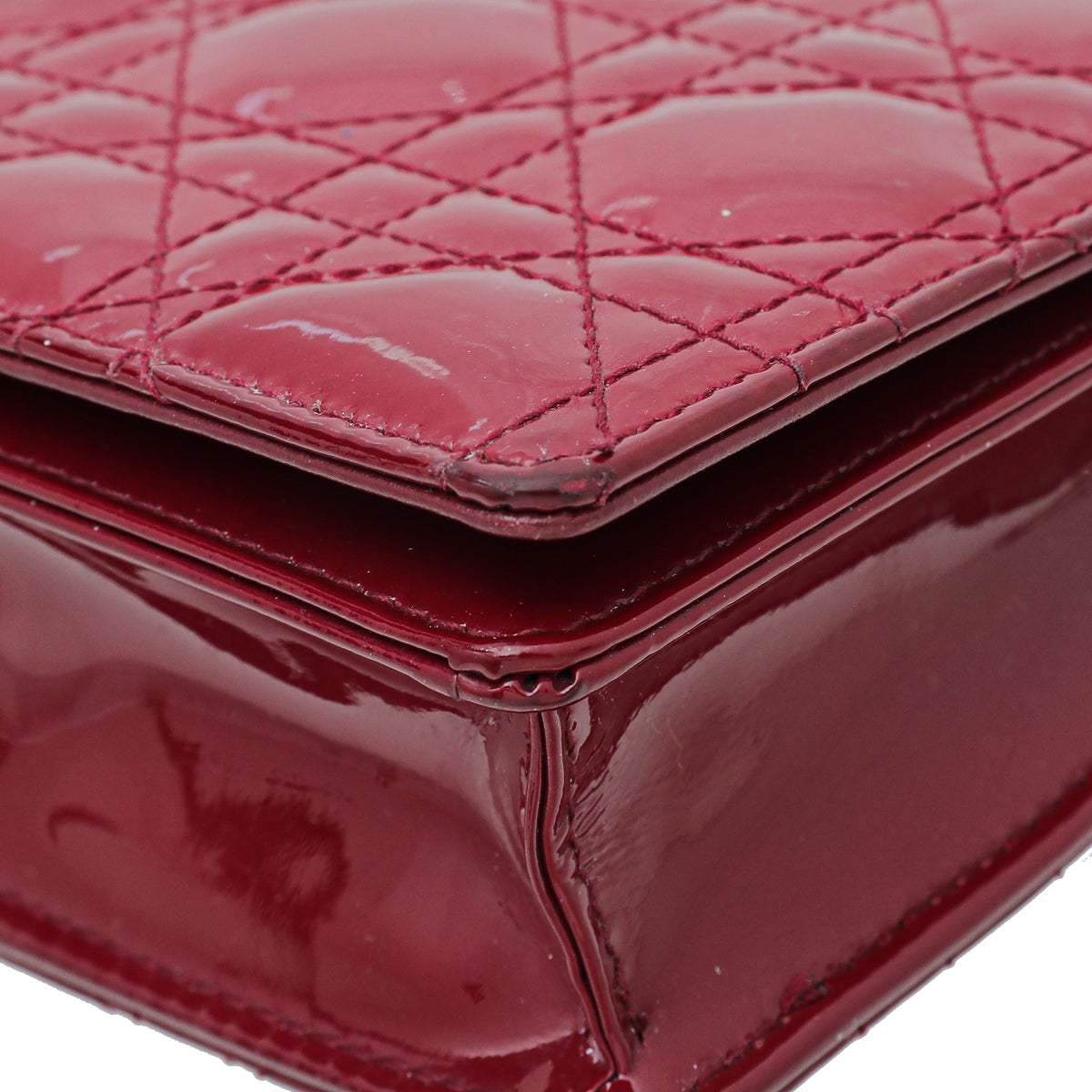 Christian Dior Cherry Lady Dior Chain Pouch