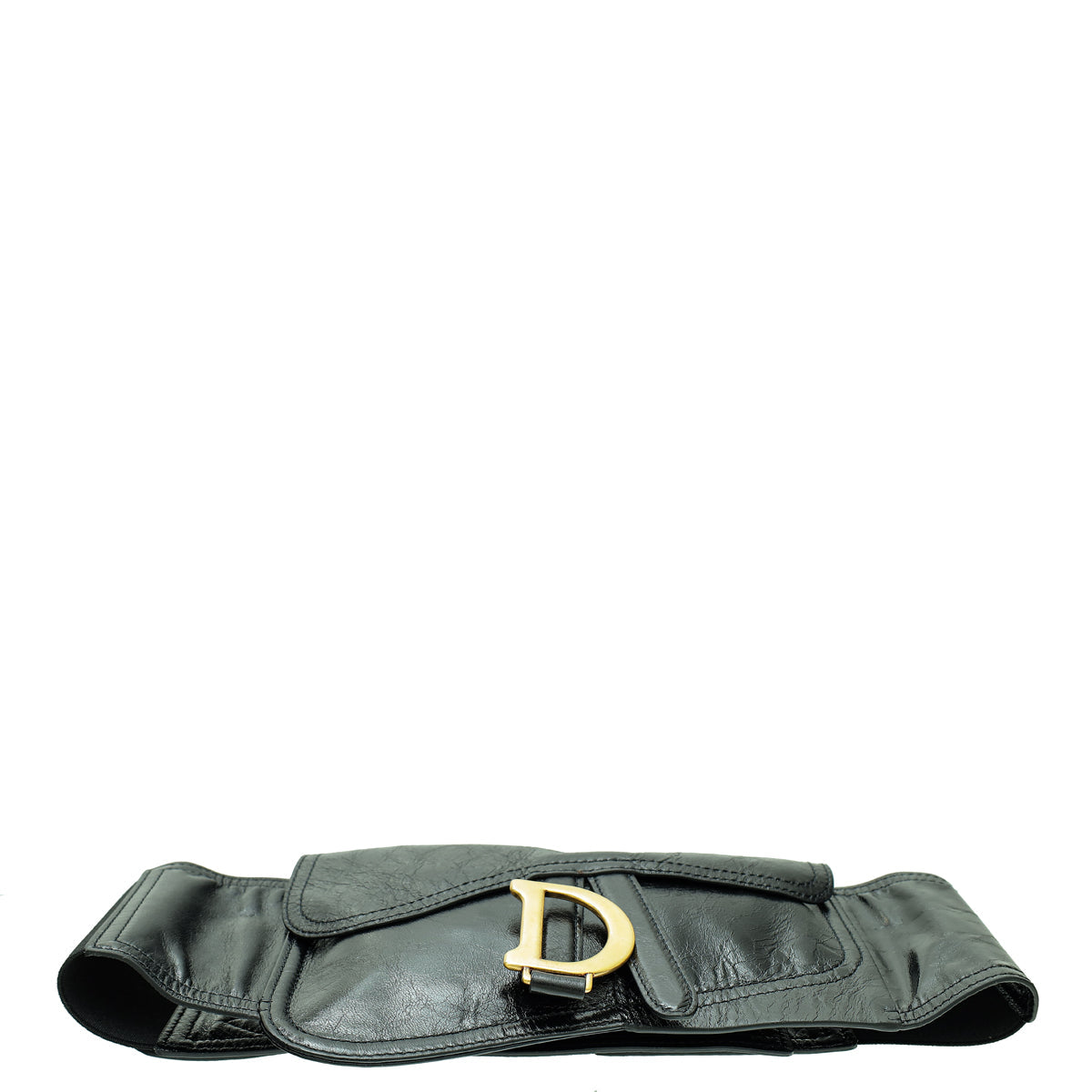 Christian Dior Black Saddle Belt Bag