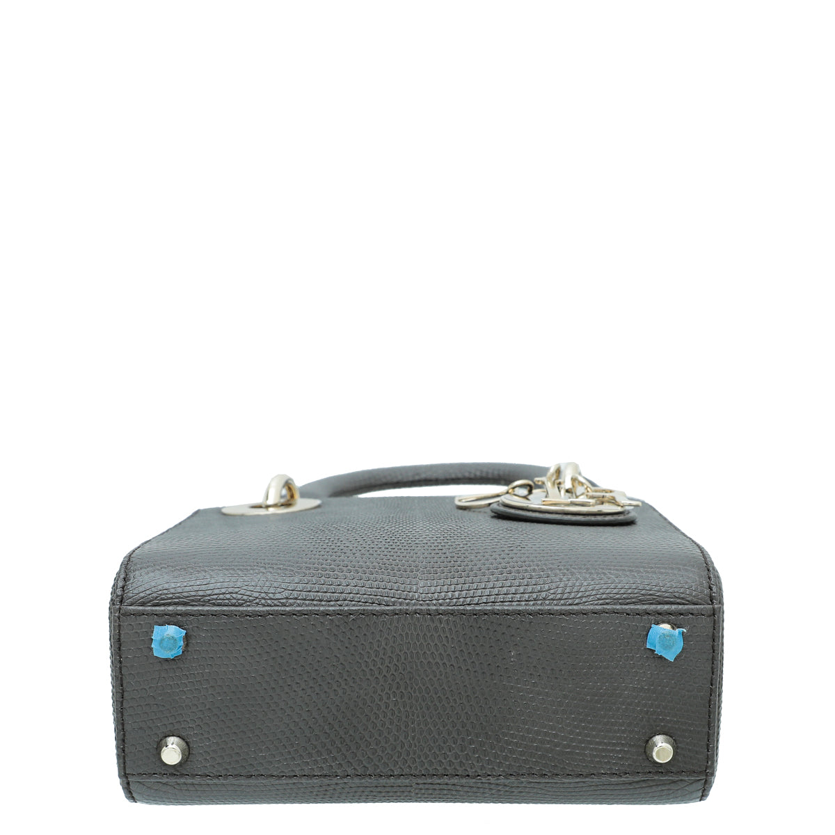 Christian Dior Smoky Gray Lizard Lady Dior Mini Bag