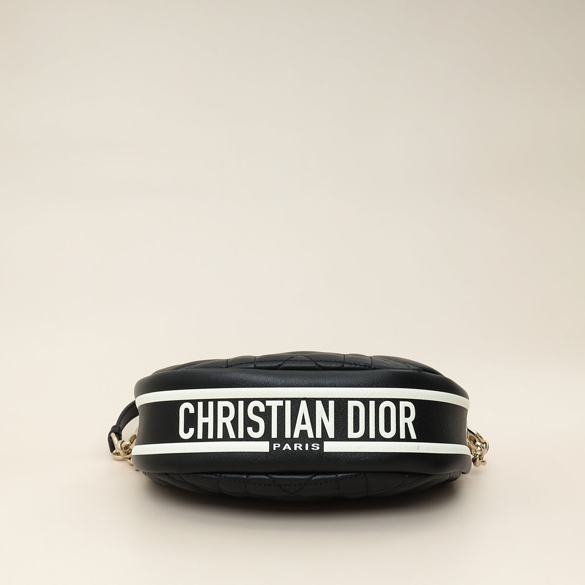 Christian Dior Black Cannage Small Dior Vibe Hobo Bag
