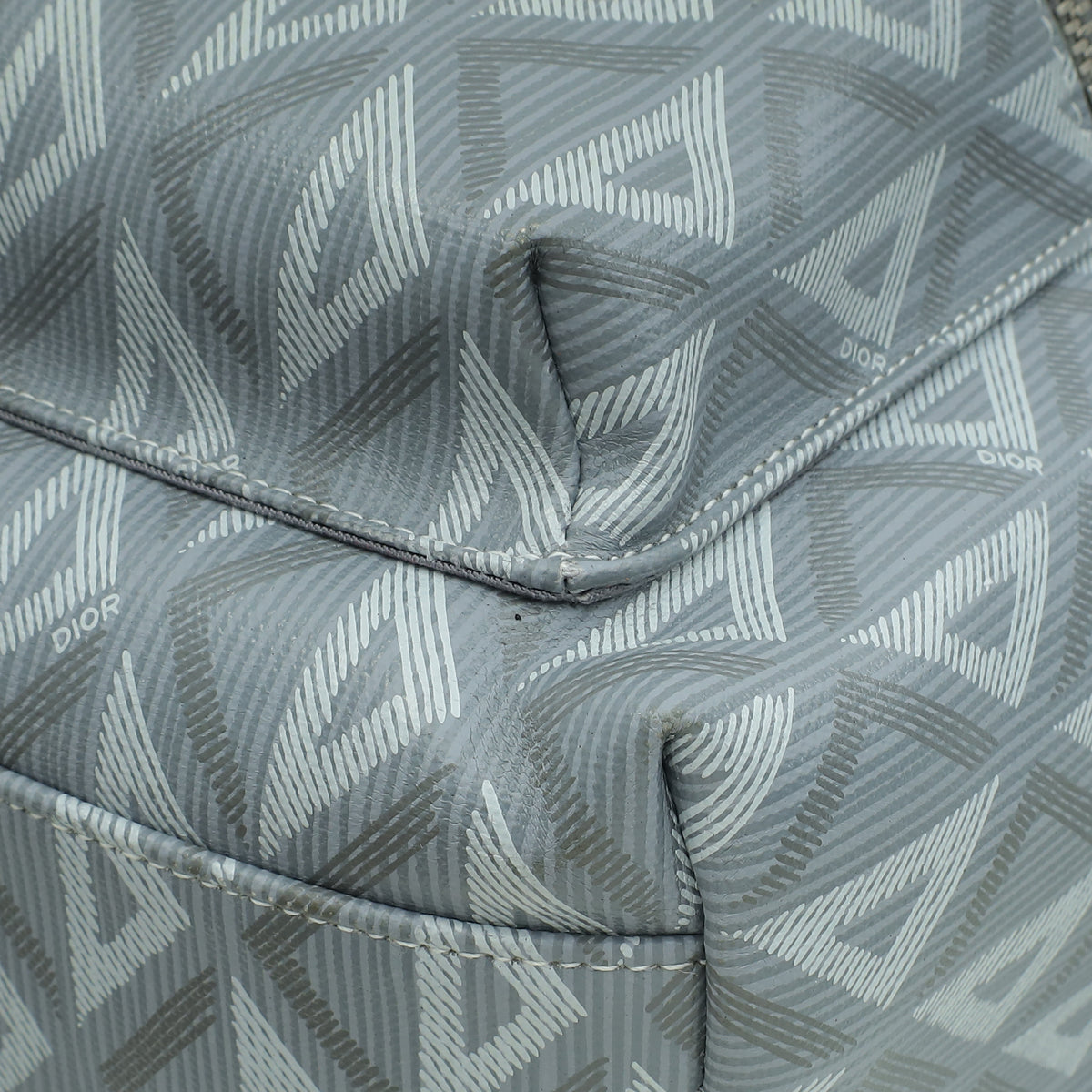 Christian Dior Grey Rider Zipped Backpack Bag