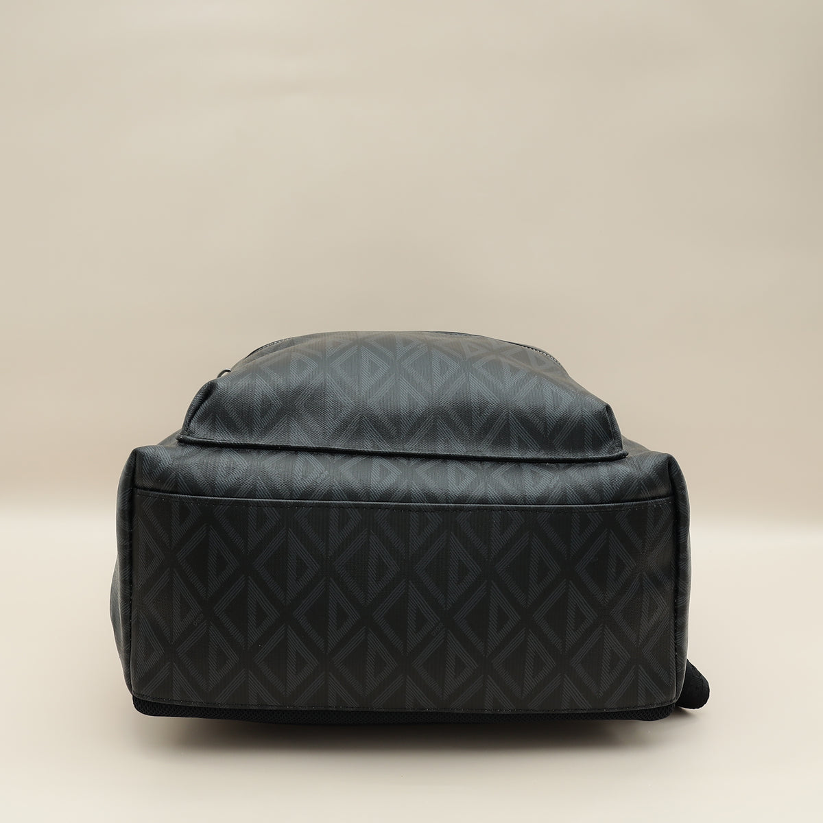 Christian Dior Bicolor CD Diamond Print Rider Zipped Backpack Bag