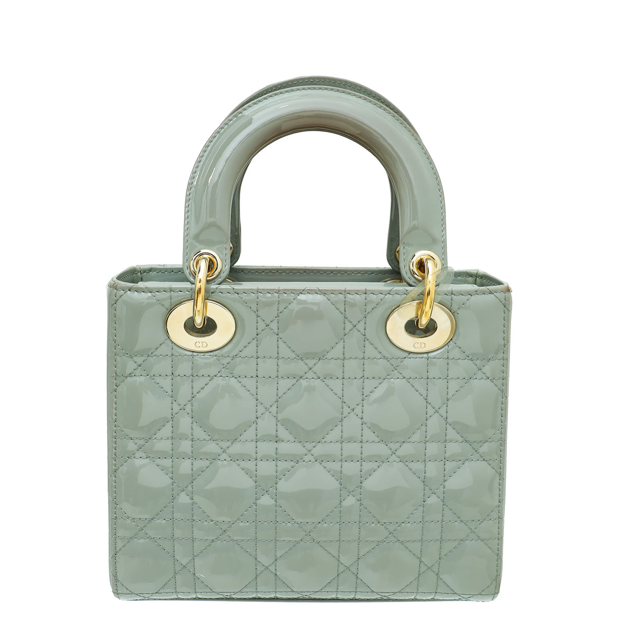 Christian Dior Grey Lady Dior Small Bag