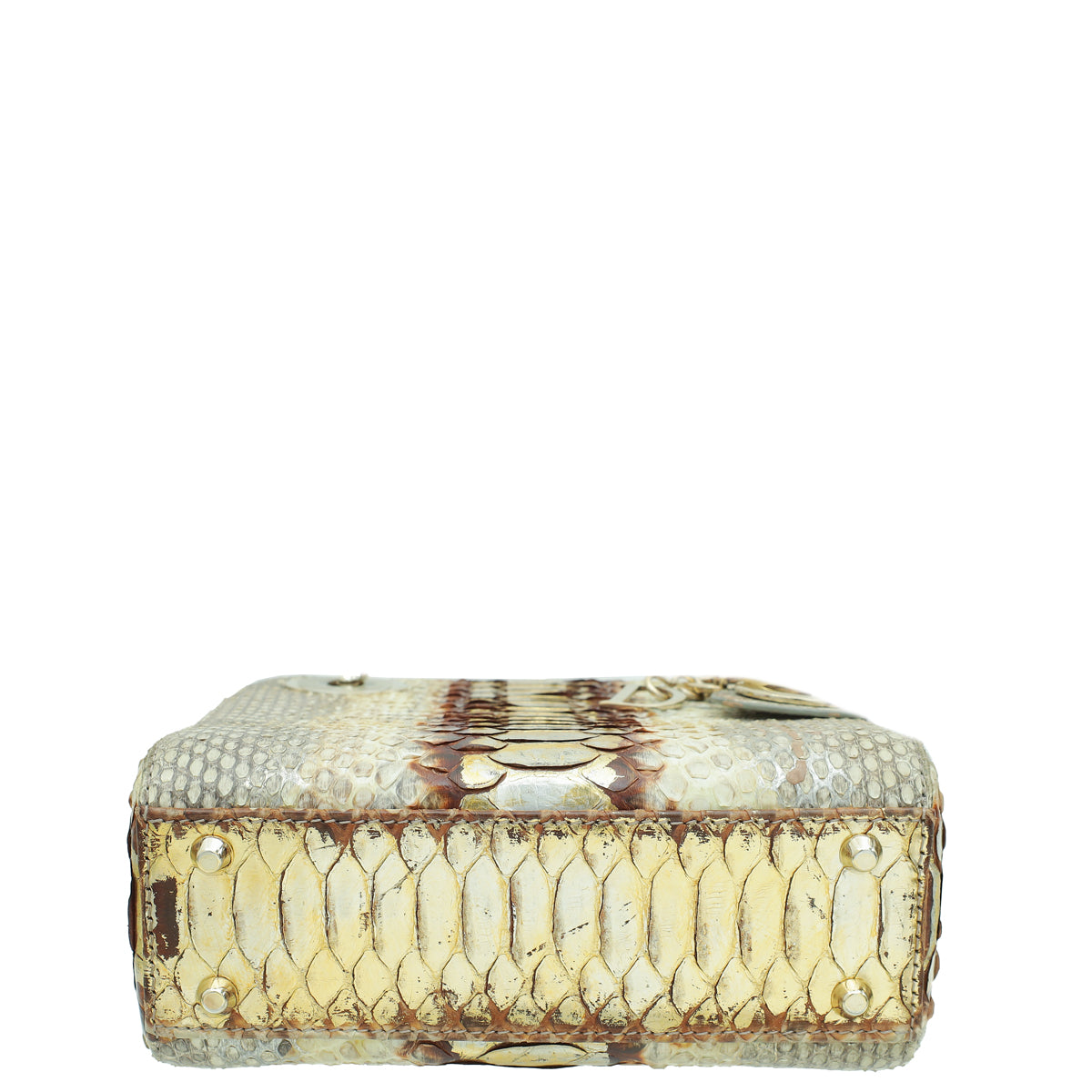 Christian Dior Bicolor Python Mini Lady Dior Bag