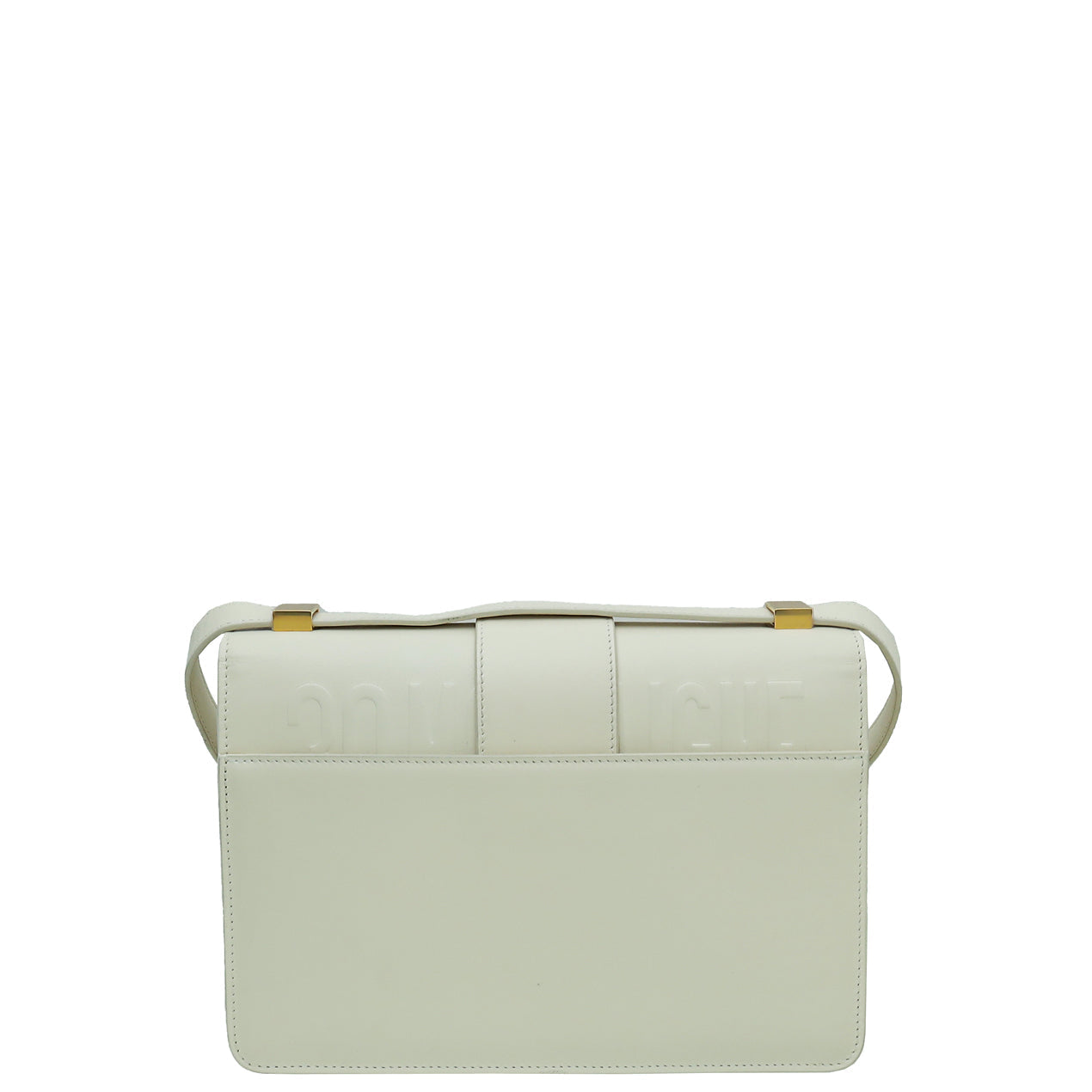 Christian Dior White 30 Montaigne Shoulder Bag