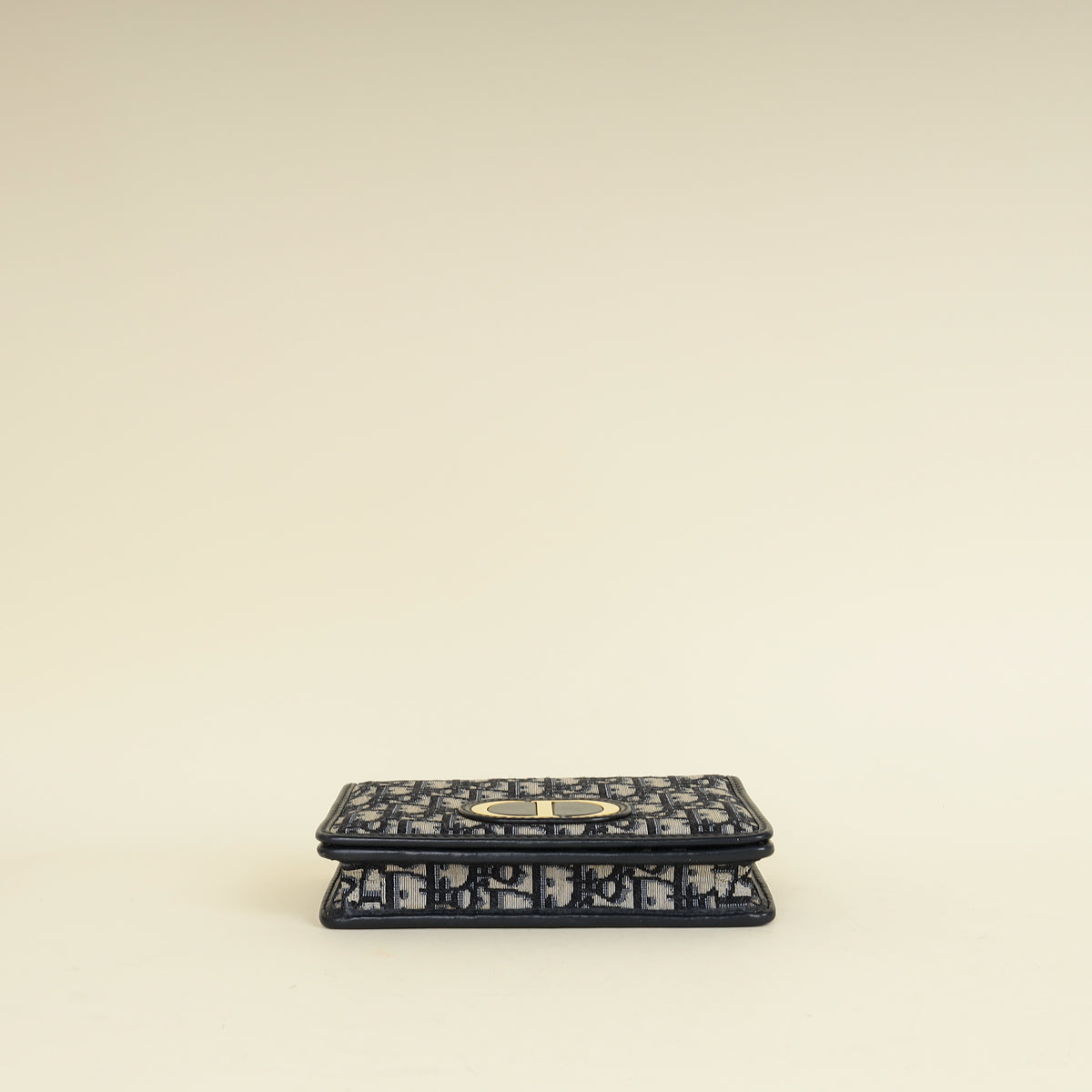 Christian Dior Navy Blue 30 Montaigne Oblique 2 Way Chain Pouch