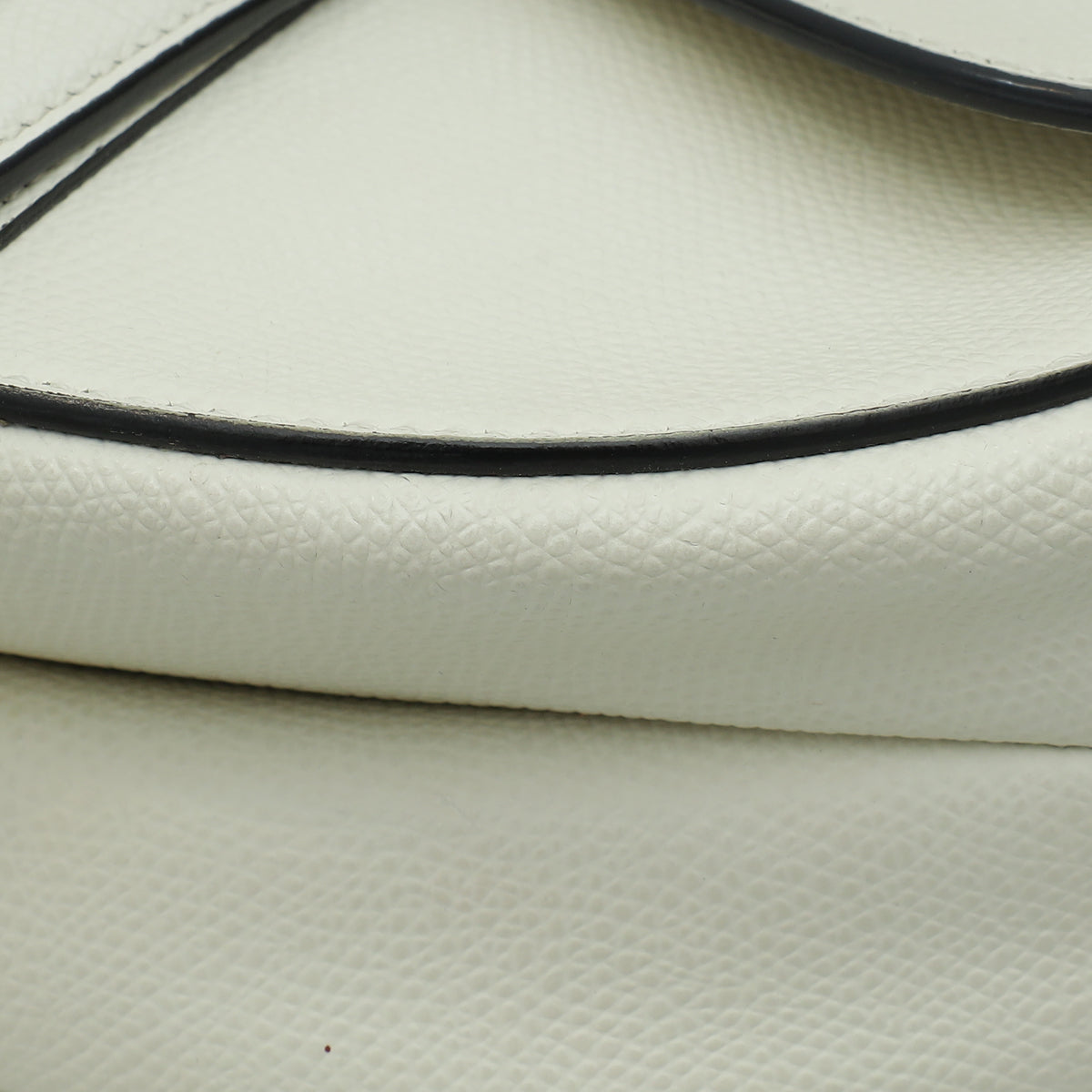 Christian Dior White Saddle Medium Bag