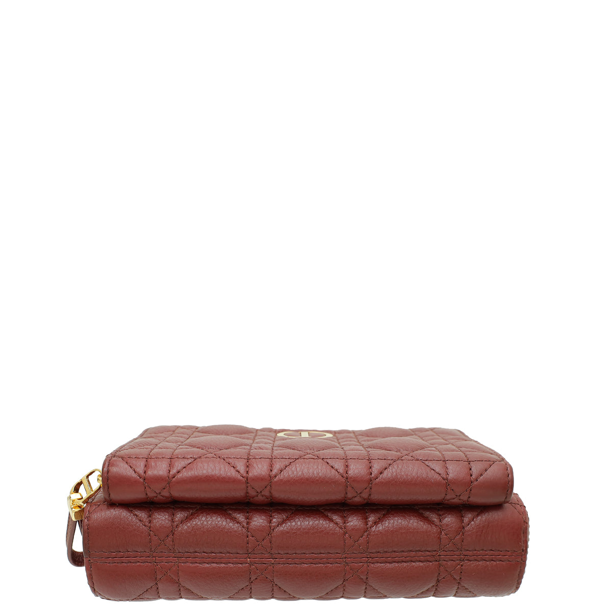 Christian Dior Burgundy Caro Double Pouch Bag