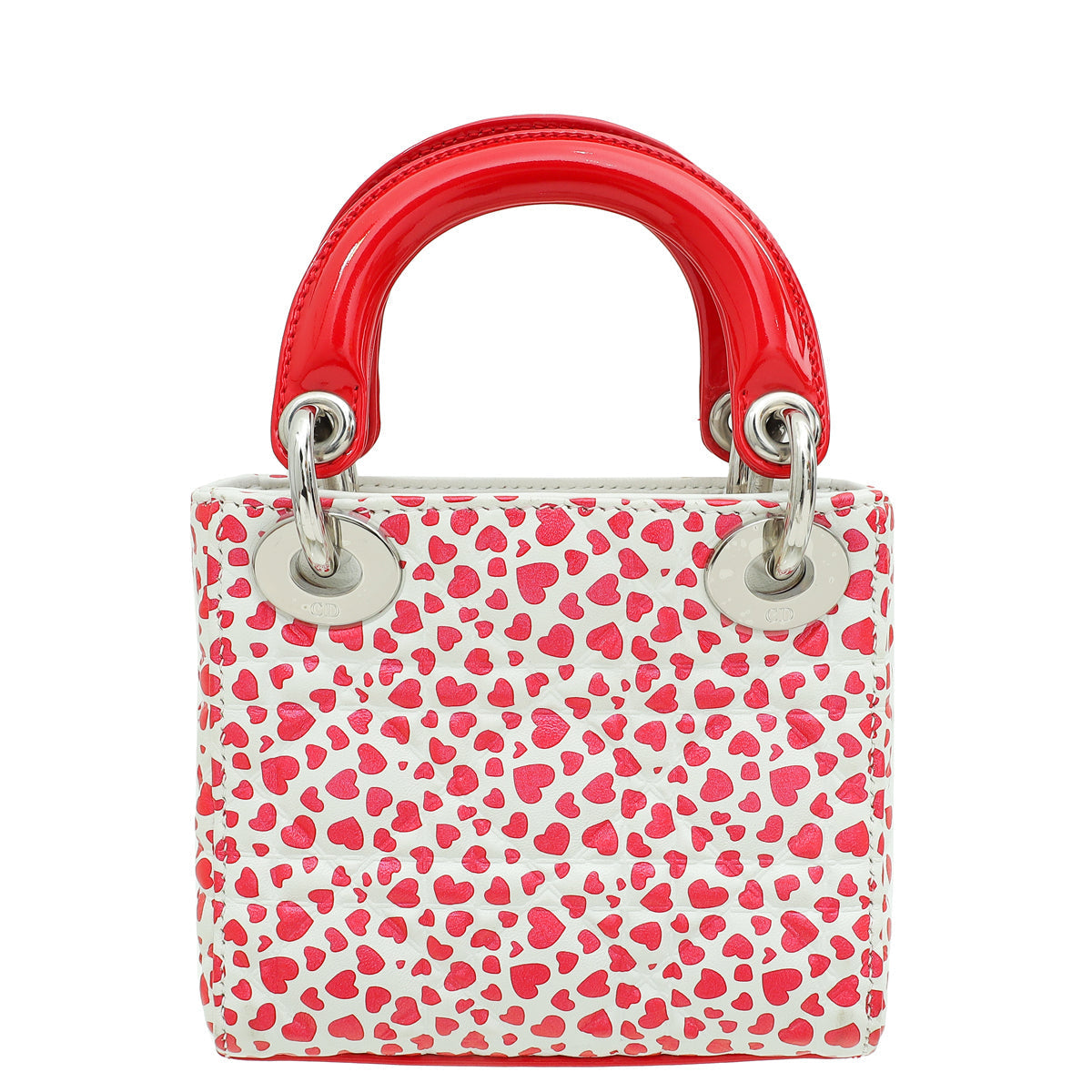 Christian Dior Lady Dior Hearts Print Micro Bag