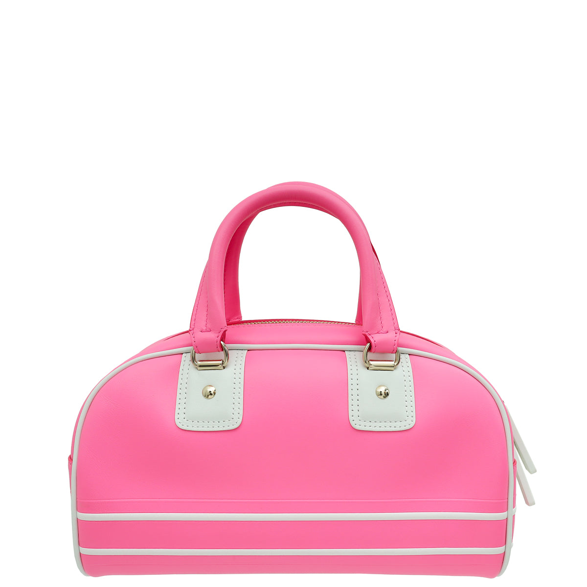 Christian Dior Bicolor Vibe Zip Small Bowling Bag