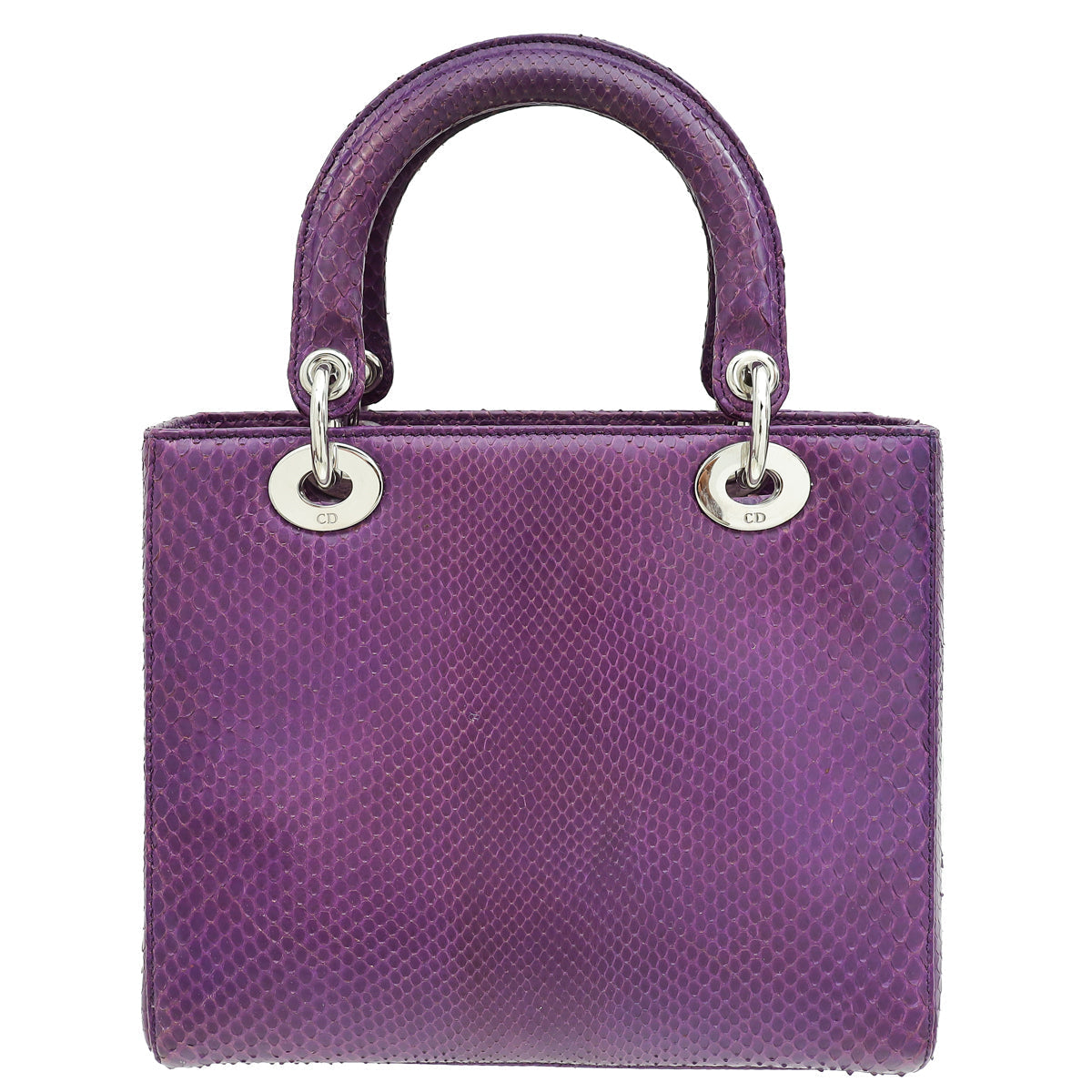 Christian Dior Violet Python Lady Dior Medium Bag