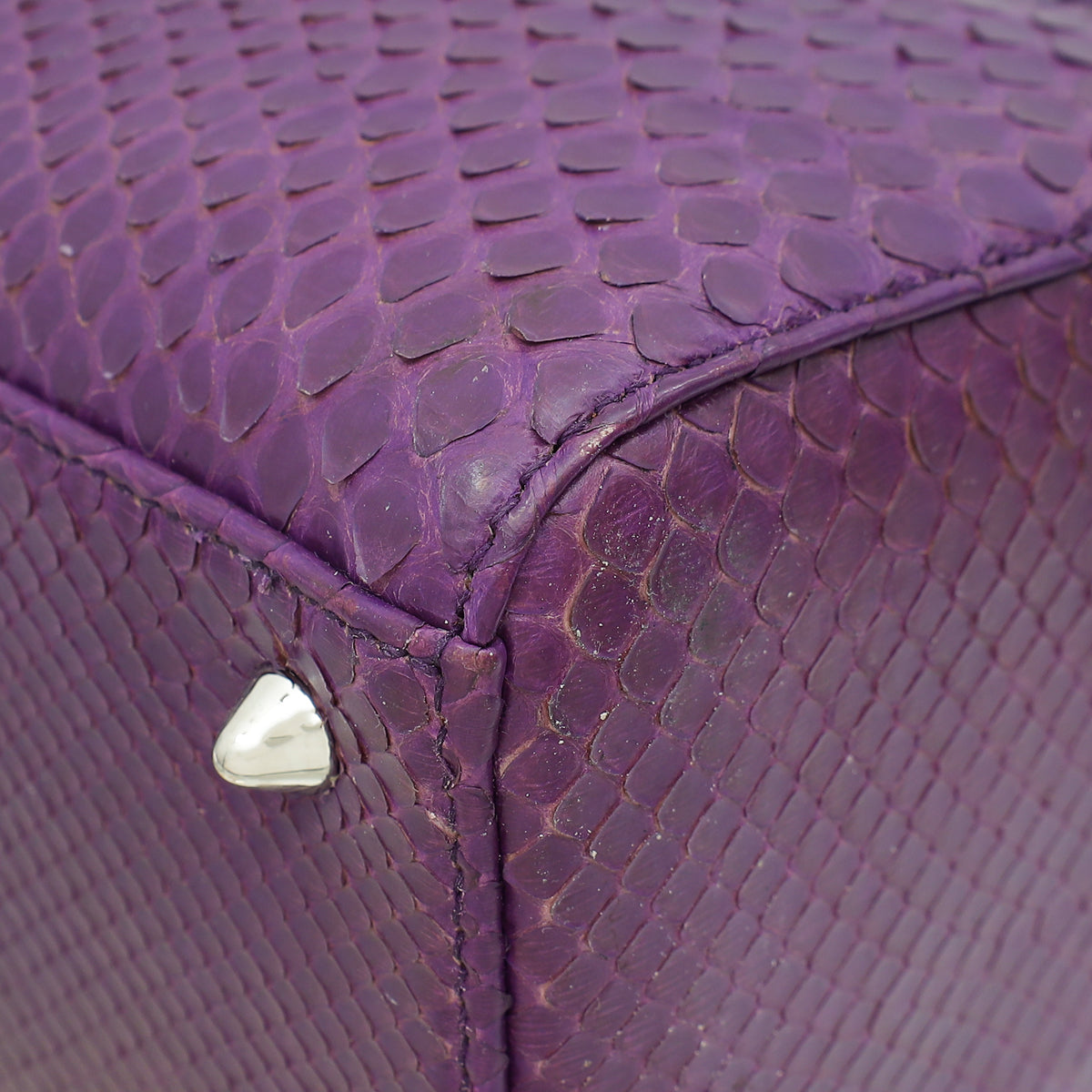 Christian Dior Violet Python Lady Dior Medium Bag