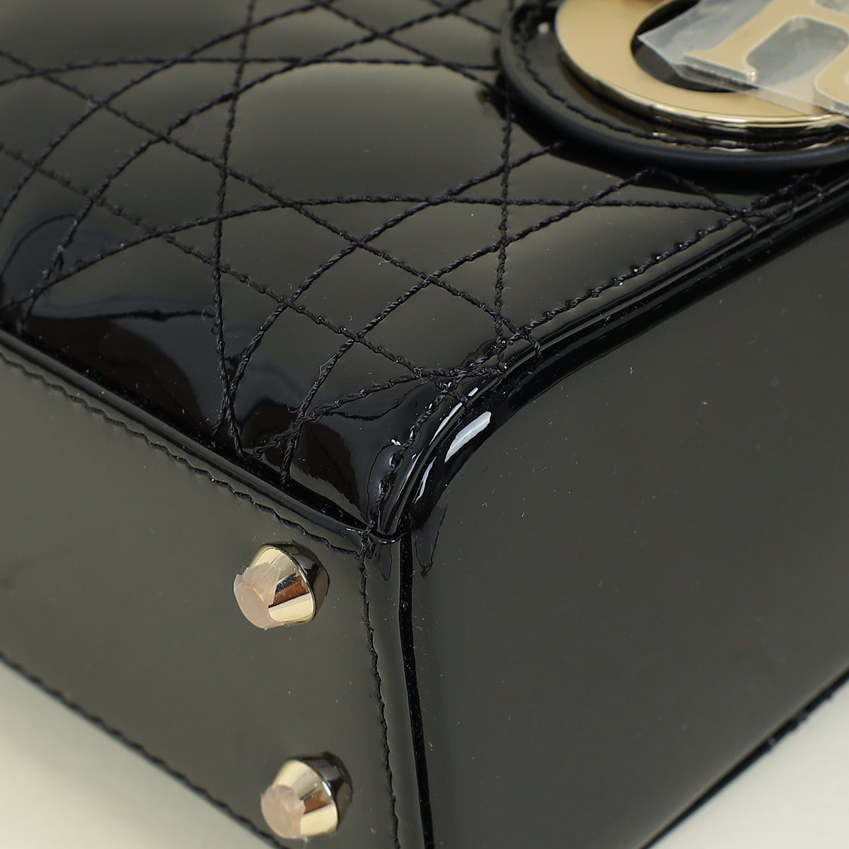 Christian Dior Black Lady Dior Mini Chain Bag