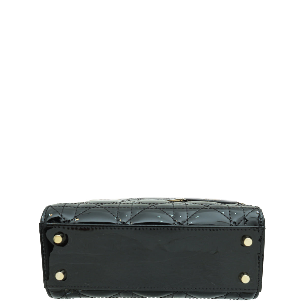 Christian Dior Black Chain Mini Lady Dior Bag W/ Twilly
