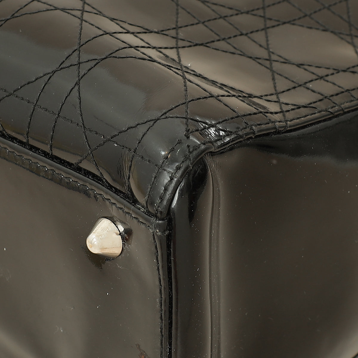 Christian Dior Black Lady Dior Large Bag