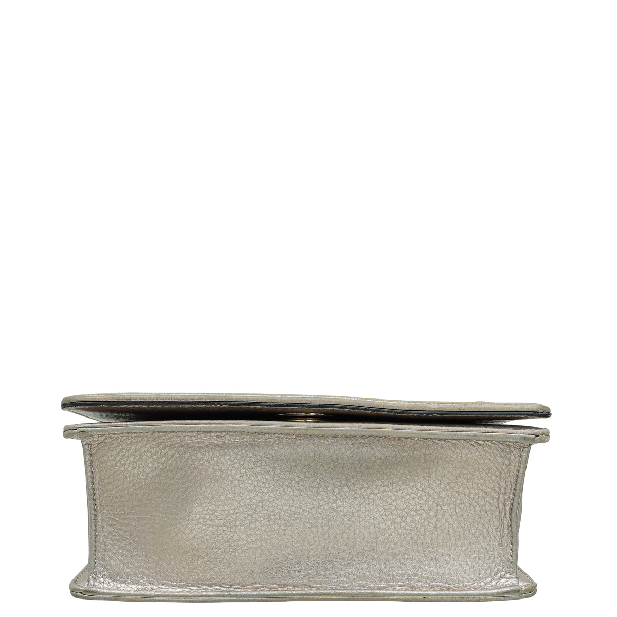 Christian Dior Metallic Champaign Diorama Shoulder Bag