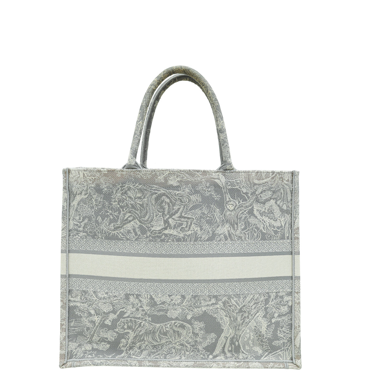 Christian Dior Bicolor Toile De Jouy Reverse Book Tote Large Bag
