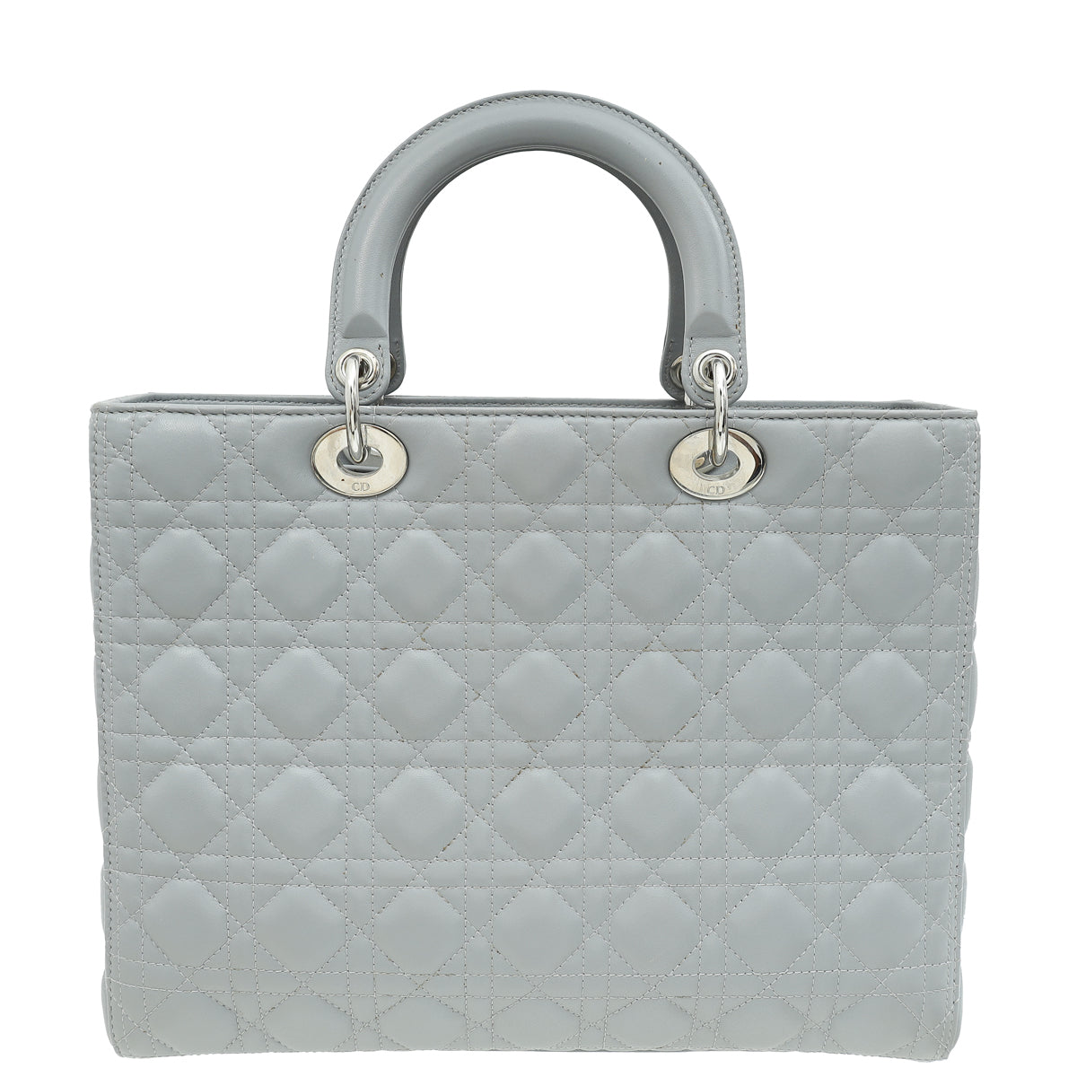 Christian Dior Grey Lady Dior Large Bag