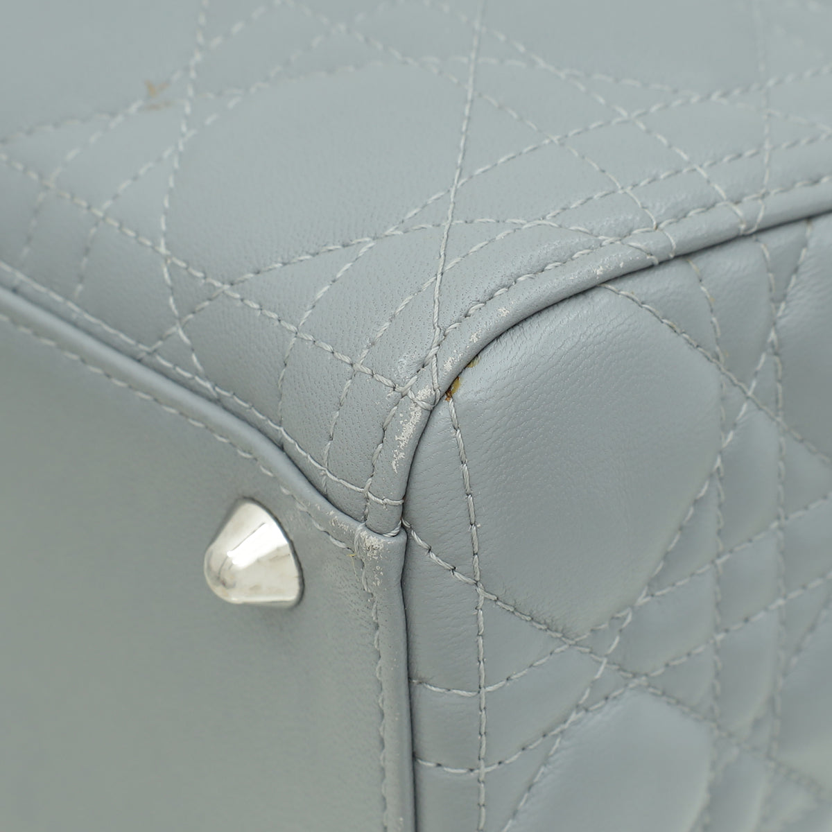Christian Dior Grey Lady Dior Large Bag