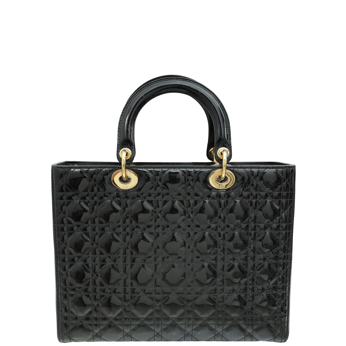Christian Dior Black Lady Dior Large Bag