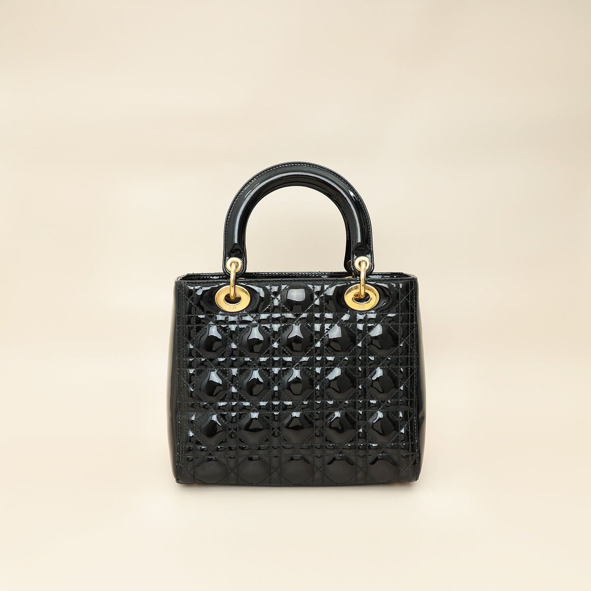 Christian Dior Black Lady Dior Medium Bag