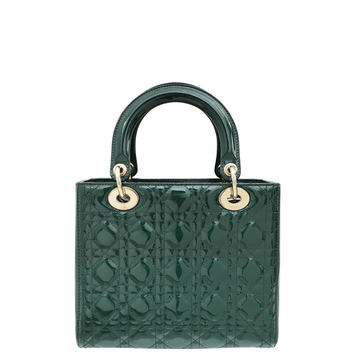 Christian Dior Pine Green Lady Dior Medium Bag