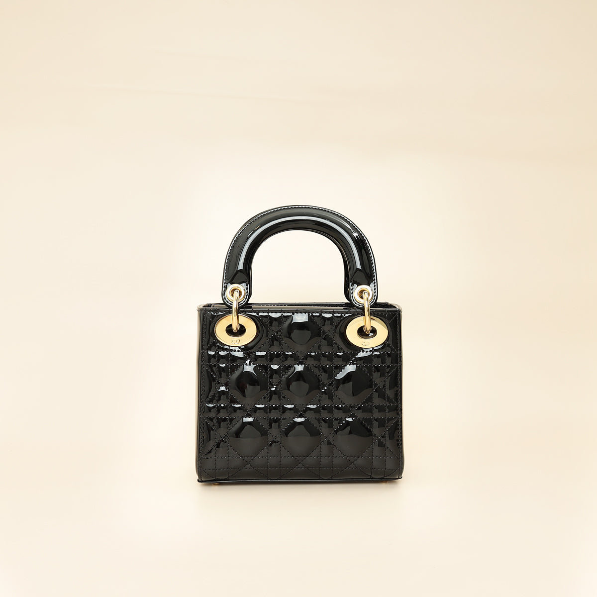 Christian Dior Black Lady Dior Mini Chain Bag